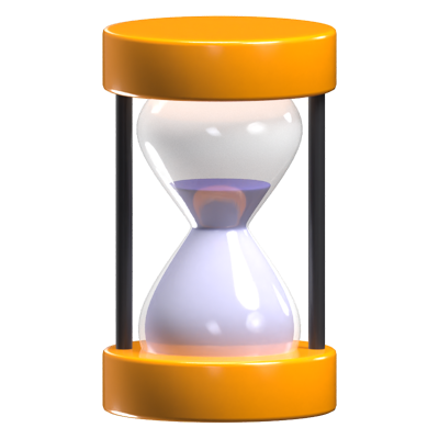 3D Hourglass Icon Model 3D Graphic