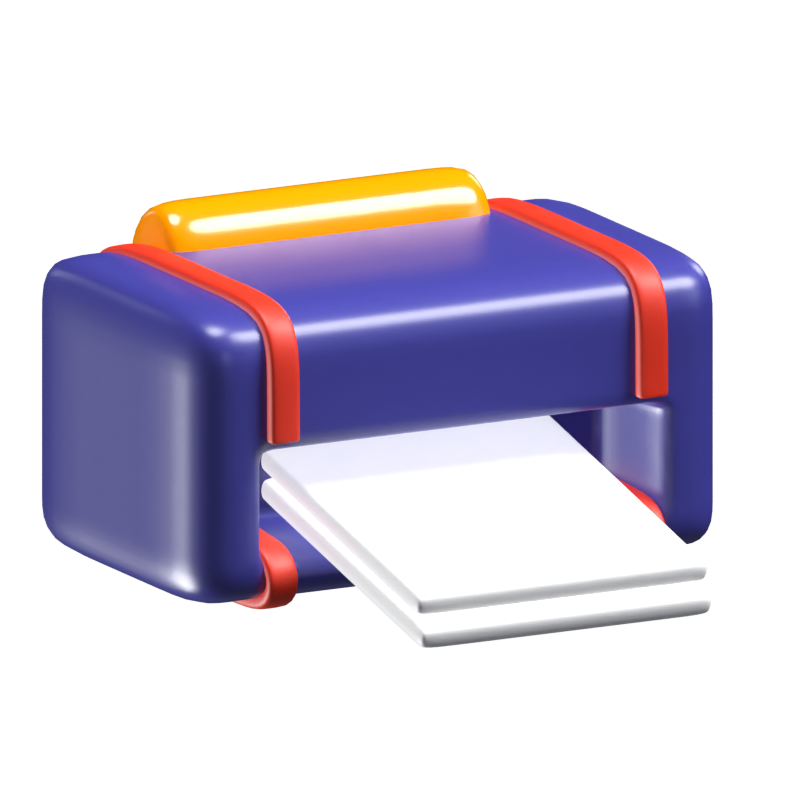 Printer 3D Icon Model 3D Graphic