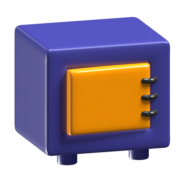 Safe Box 3D Icon Model 3D Graphic