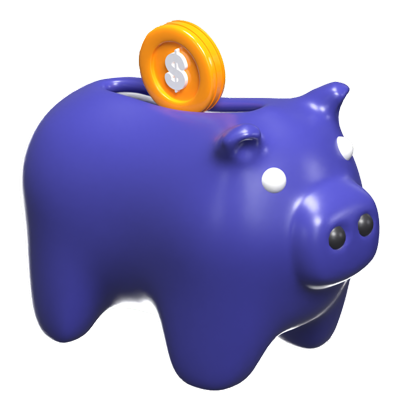 Piggy Bank  3D Icon Model 3D Graphic