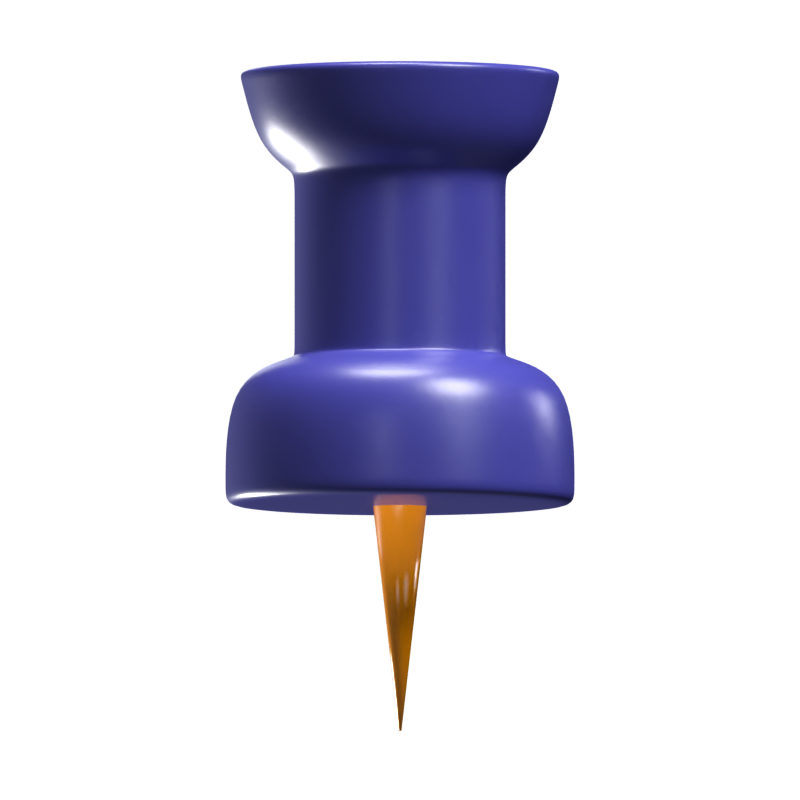 3D Push Pin Modell 3D Graphic