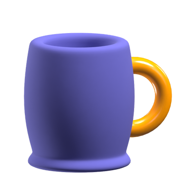 3D Coffee Cup Icon Model 3D Graphic