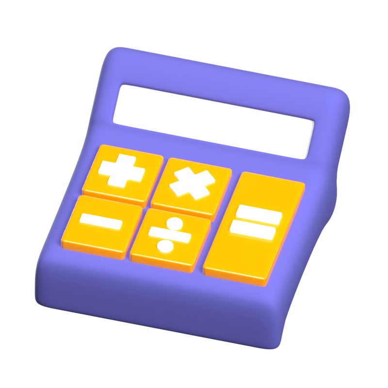 Calculator 3D Icon Model