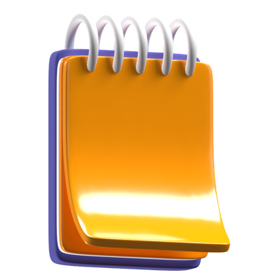 Notepad 3D Icon Model 3D Graphic