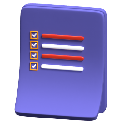 Report Document 3D Icon 3D Graphic