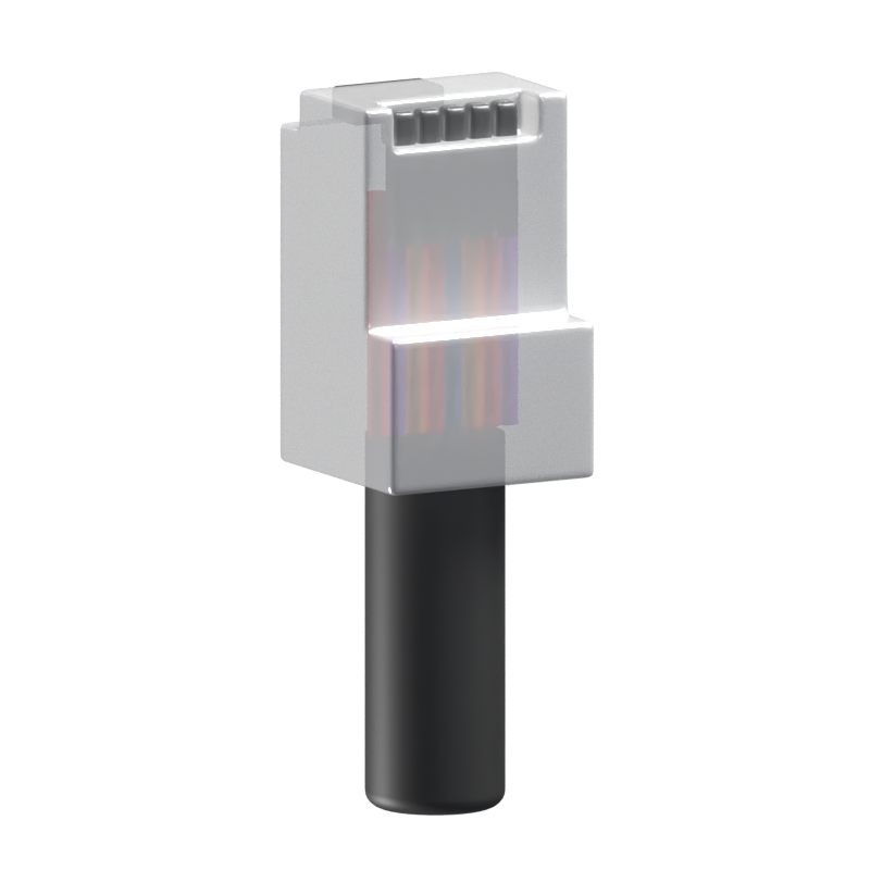 LAN Cable 3D Icon Model 3D Graphic