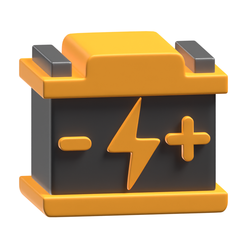 3D Accumulator Battery 3D Graphic