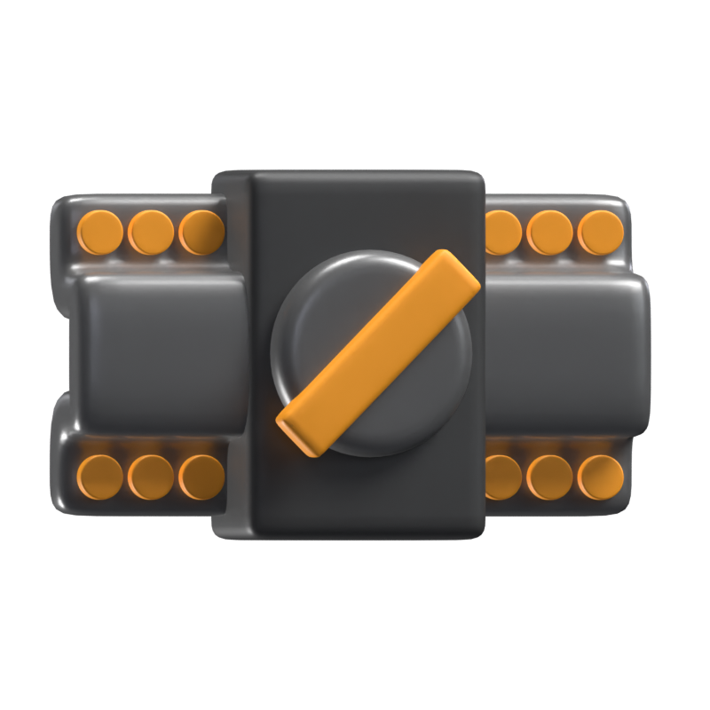 3D Transfer Switch Icon 3D Graphic