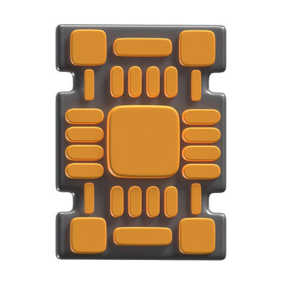 PCB Board 3D Icon Model 3D Graphic