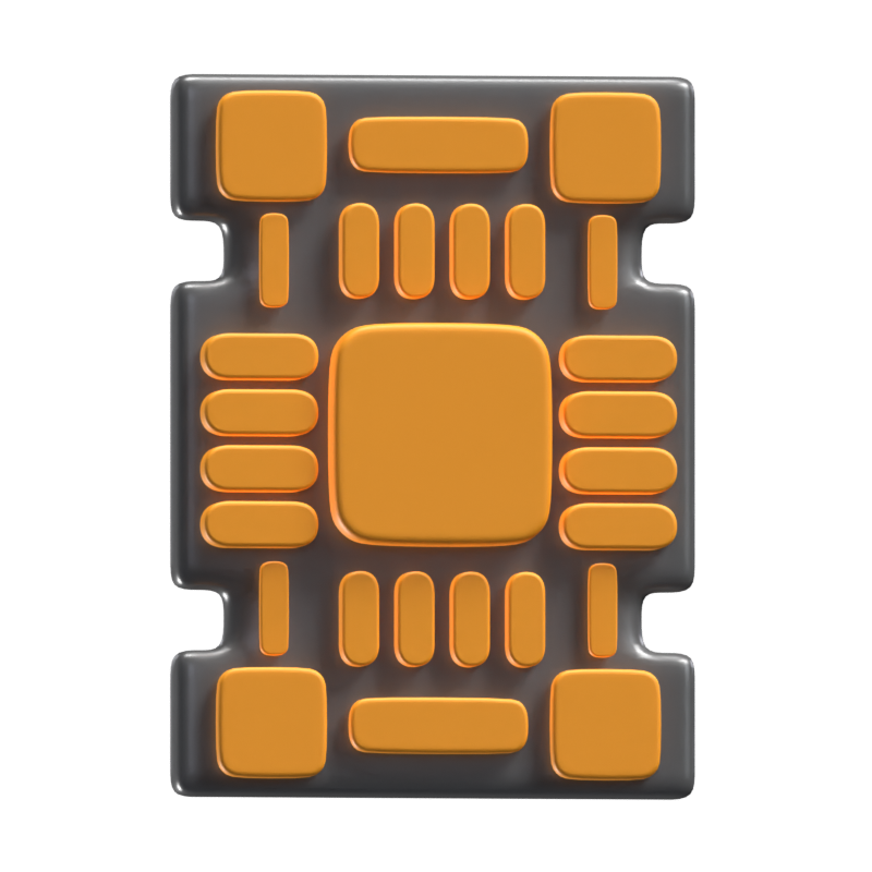 PCB Board 3D Icon Model 3D Graphic