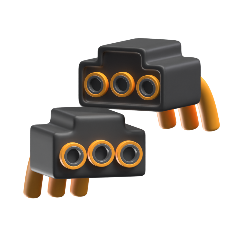 3D Cables Connectors 3D Graphic