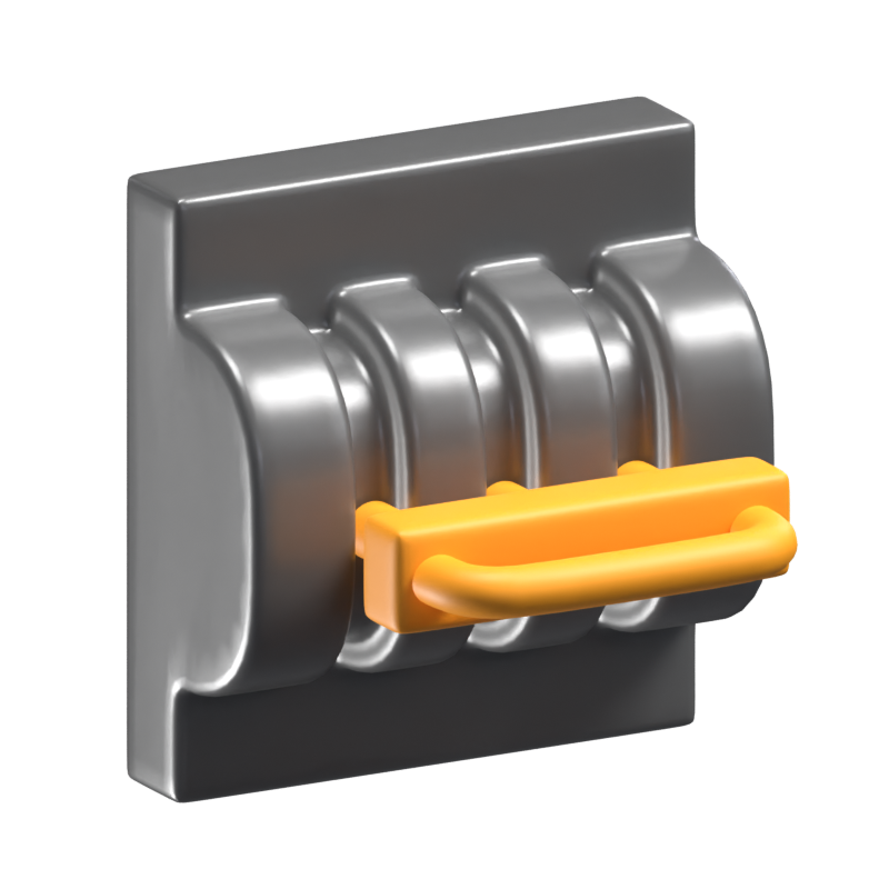 3D-MCB-Schalter-Modell