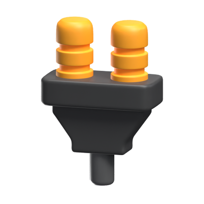 3D Cable Plug Model 3D Graphic