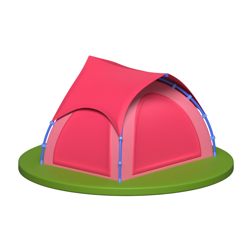 Outdoor-Abenteuer 3D Animierte Ikone 3D Graphic