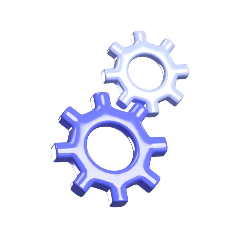 Gear Loading Animated 3D Icon 3D Graphic