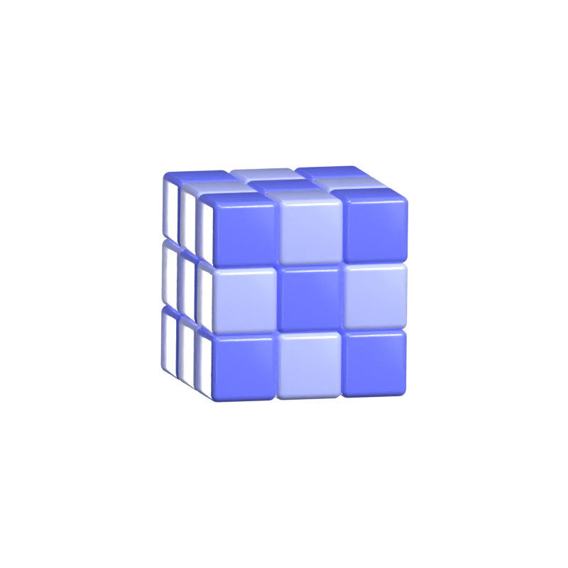 Cube Loading Animated 3D Icon 3D Graphic