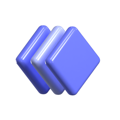 Triple Plane Loading Animated 3D Icon 3D Graphic