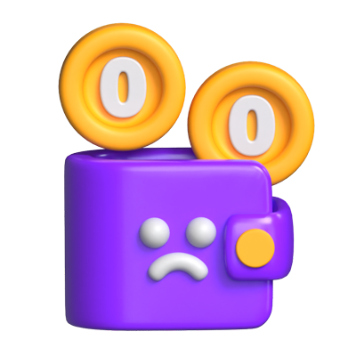 No Balance 3D Icon Model For UI 3D Graphic