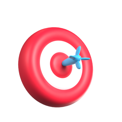 Target Emoji Animated 3D Icon 3D Graphic
