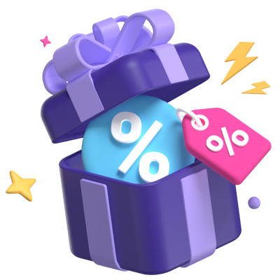 Discount Gift 3D Graphic