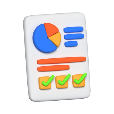 Executive Summary 3D Animated Icon 3D Graphic