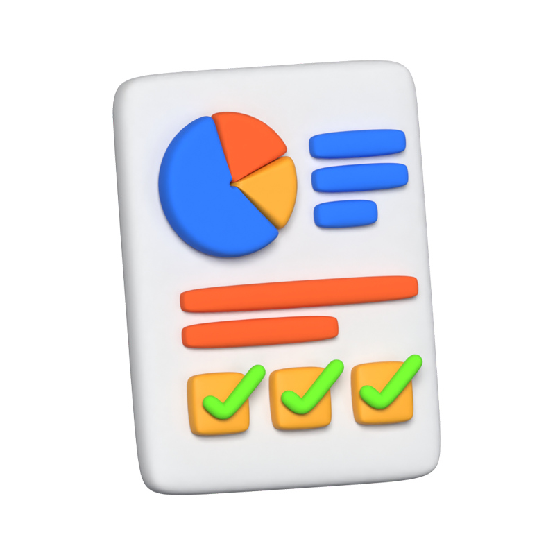 Executive Summary 3D Animated Icon 3D Graphic