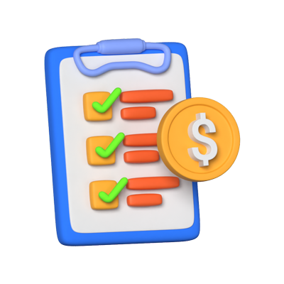 Financial Plan 3D Animated Icon 3D Graphic
