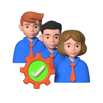 Management Team 3D Animated Icon 3D Graphic