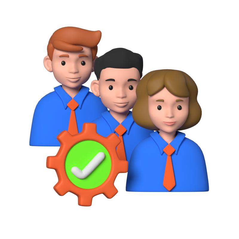 Management Team 3D Animated Icon 3D Graphic