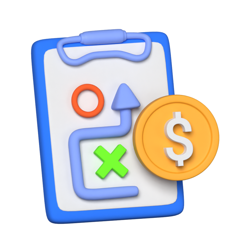 Pricing Strategy 3D Animated Icon 3D Graphic