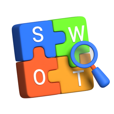 SWOT Analysis 3D Animated Icon 3D Graphic