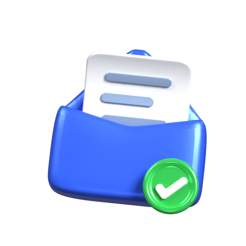 Email Sent Animated 3D Icon 3D Graphic