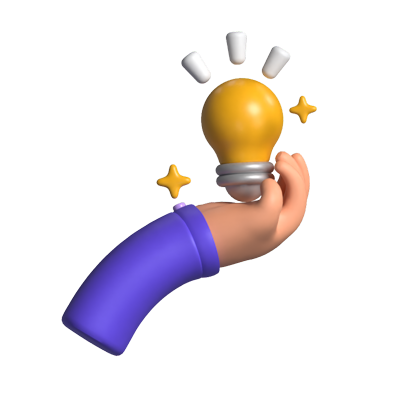Got Ideas Hand Animated 3D Icon 3D Graphic