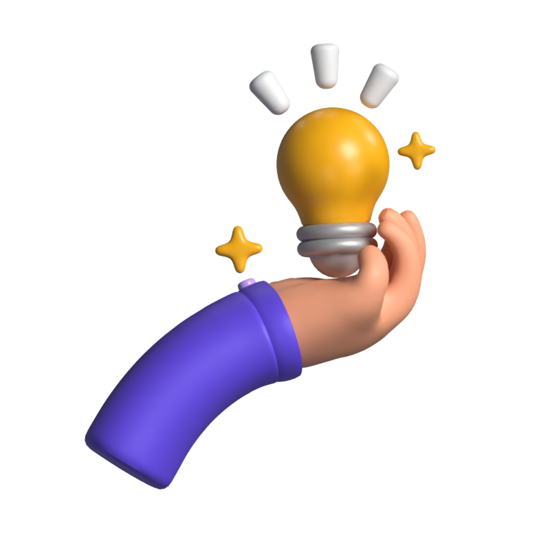 Got Ideas Hand Animated 3D Icon 3D Graphic