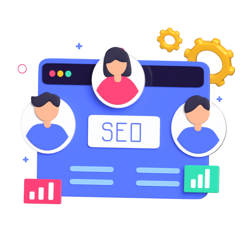 SEO Team 3D Animated Icon 3D Graphic