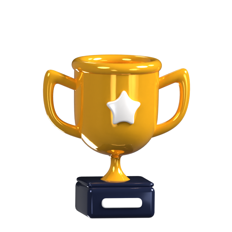 Trophy Animated 3D Icon 3D Graphic