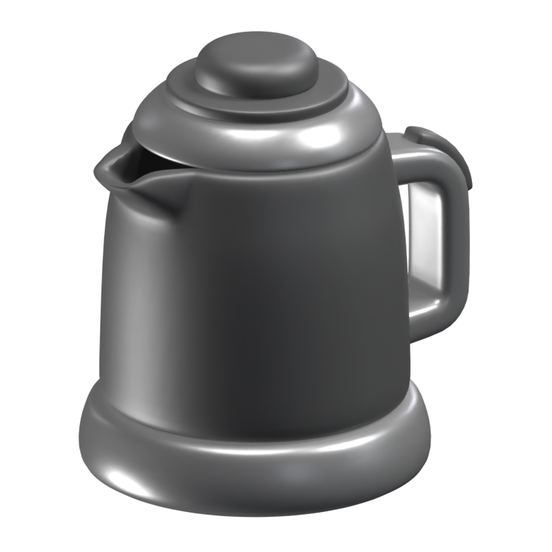 3D Electric Kettle Icon Model 3D Graphic