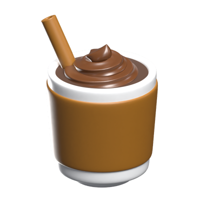 Frappe Cup 3D Icon Model 3D Graphic