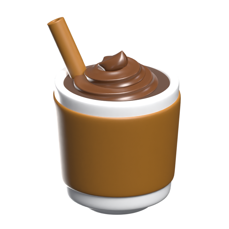 Frappe Cup 3D Icon Model 3D Graphic