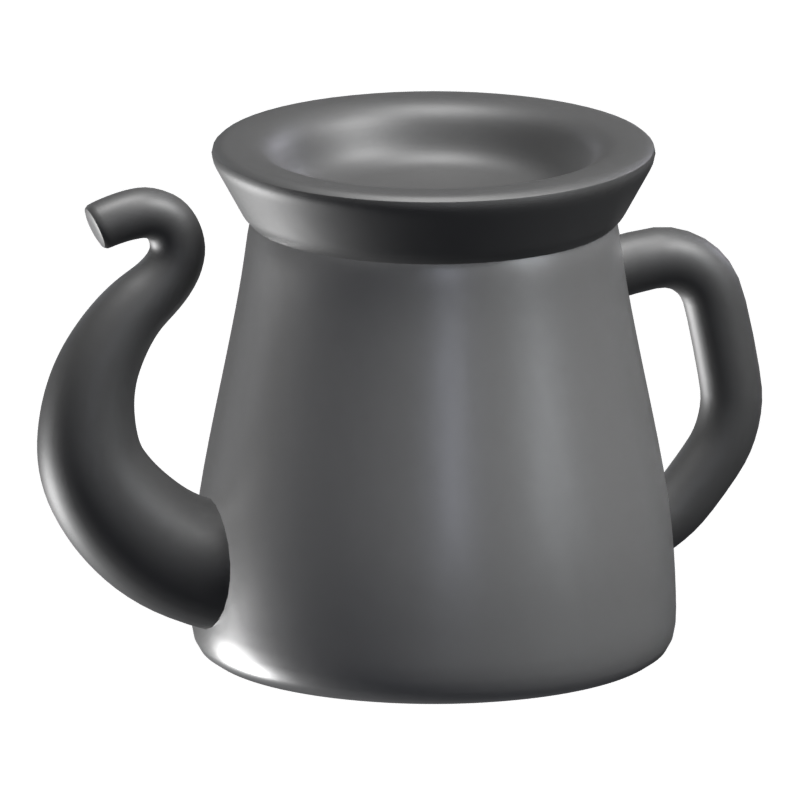 Gooseneck Pot 3D Icon Model 3D Graphic