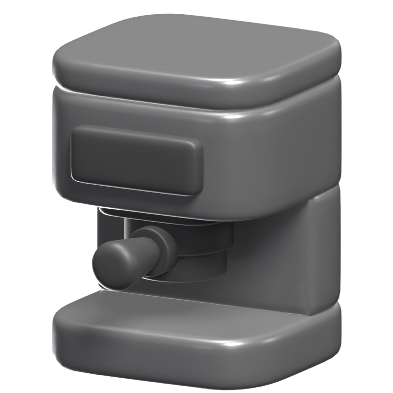 Espresso Machine 3D Icon Model 3D Graphic