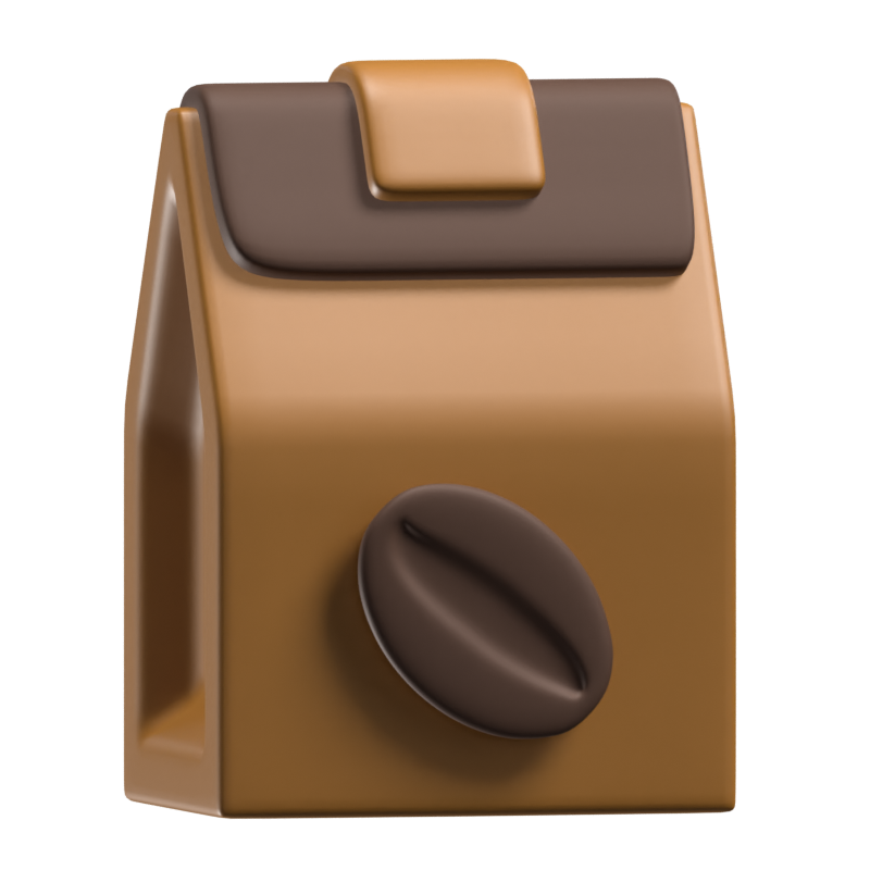 Bolsa de café Modelo Icono 3D