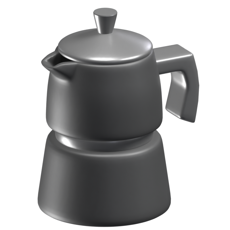 Modelo 3D do Mokapot 3D Graphic