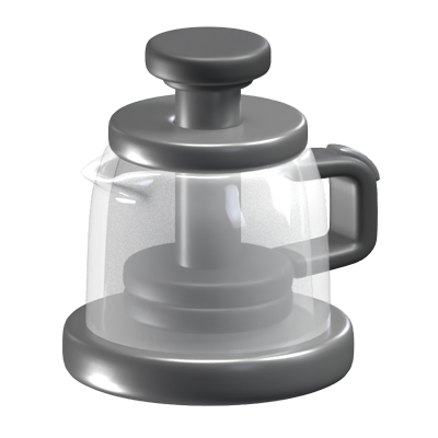3D French Press Icon 3D Graphic