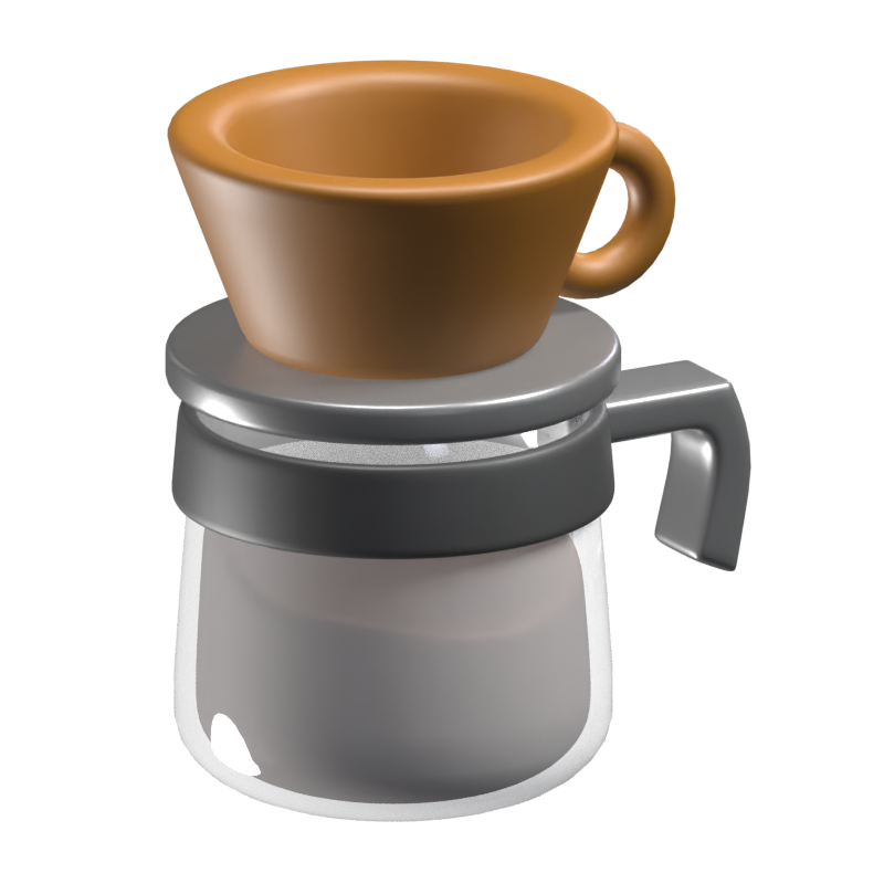 V60 Filter 3D-Symbol Modell 3D Graphic