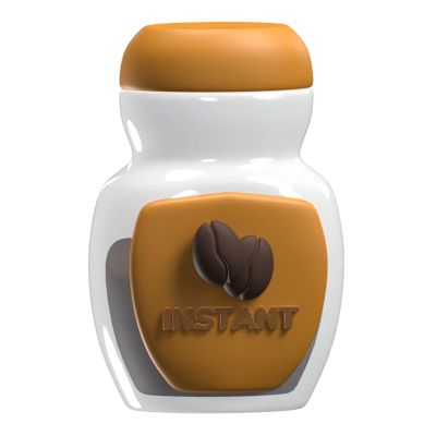 Instant Coffee 3D Icon Model 3D Graphic