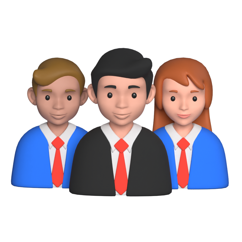 Leadership Team 3D Animated Icon 3D Graphic