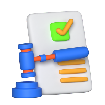 Legal Documentation 3D Animated Icon 3D Graphic