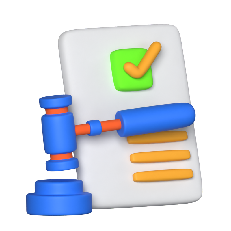 Legal Documentation 3D Animated Icon 3D Graphic