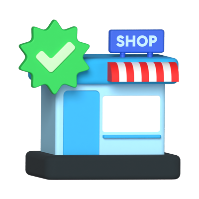 Verified Store 3D Graphic